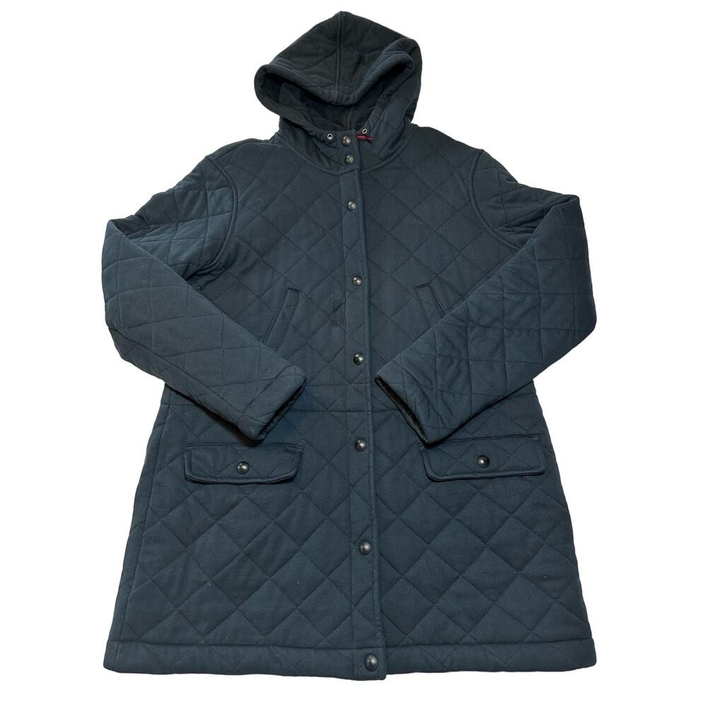 Lauren Ralph Lauren Women’s Quilted Hooded Below Waist Blue Jacket Coat Size L